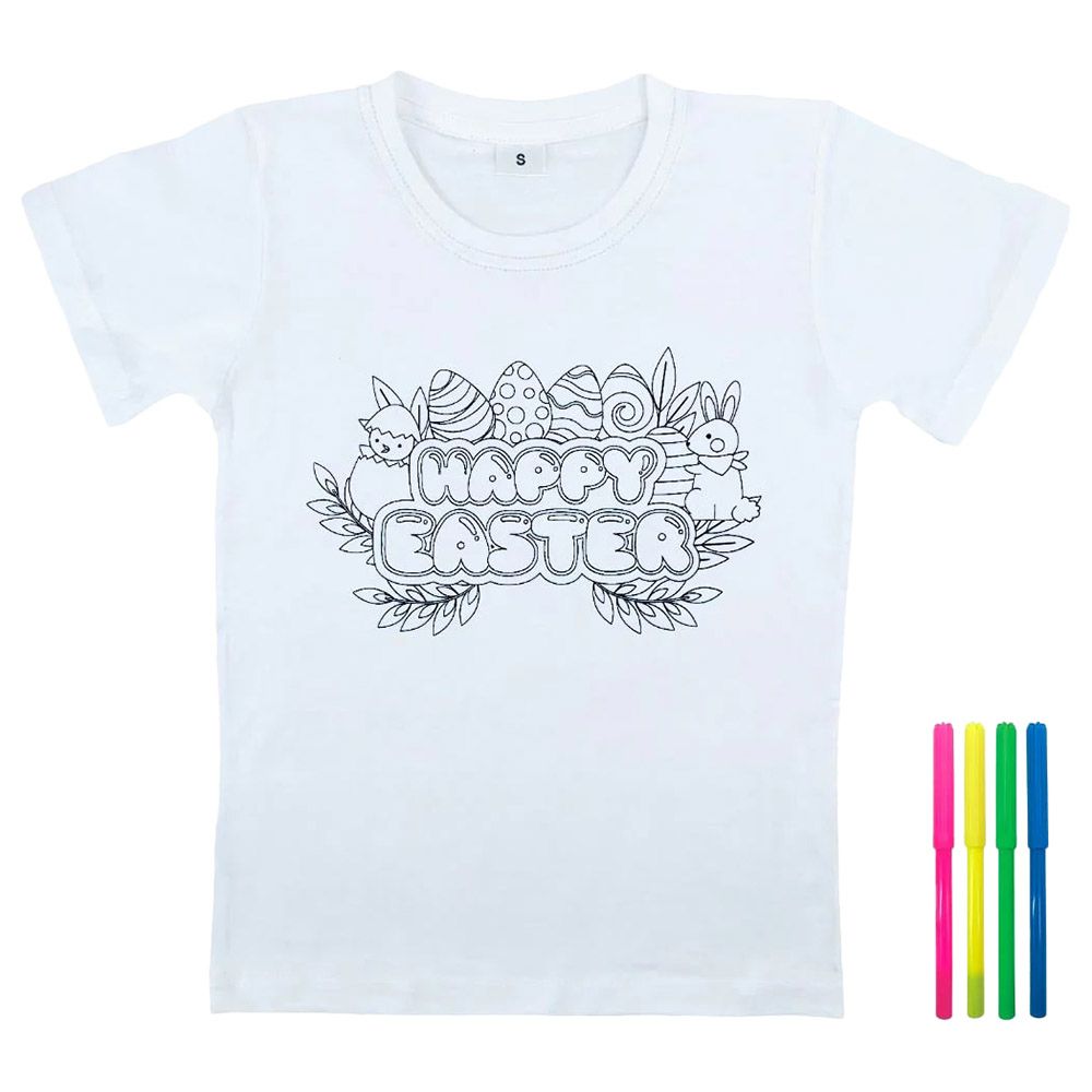 Party Magic - 18855 Easter DIY Painting T-Shirt Painting Kit - Small