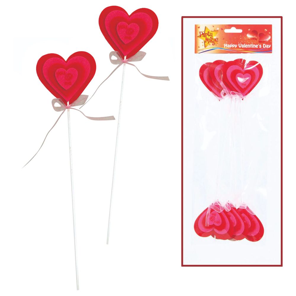 Party Magic - Heart Picks - 31cm