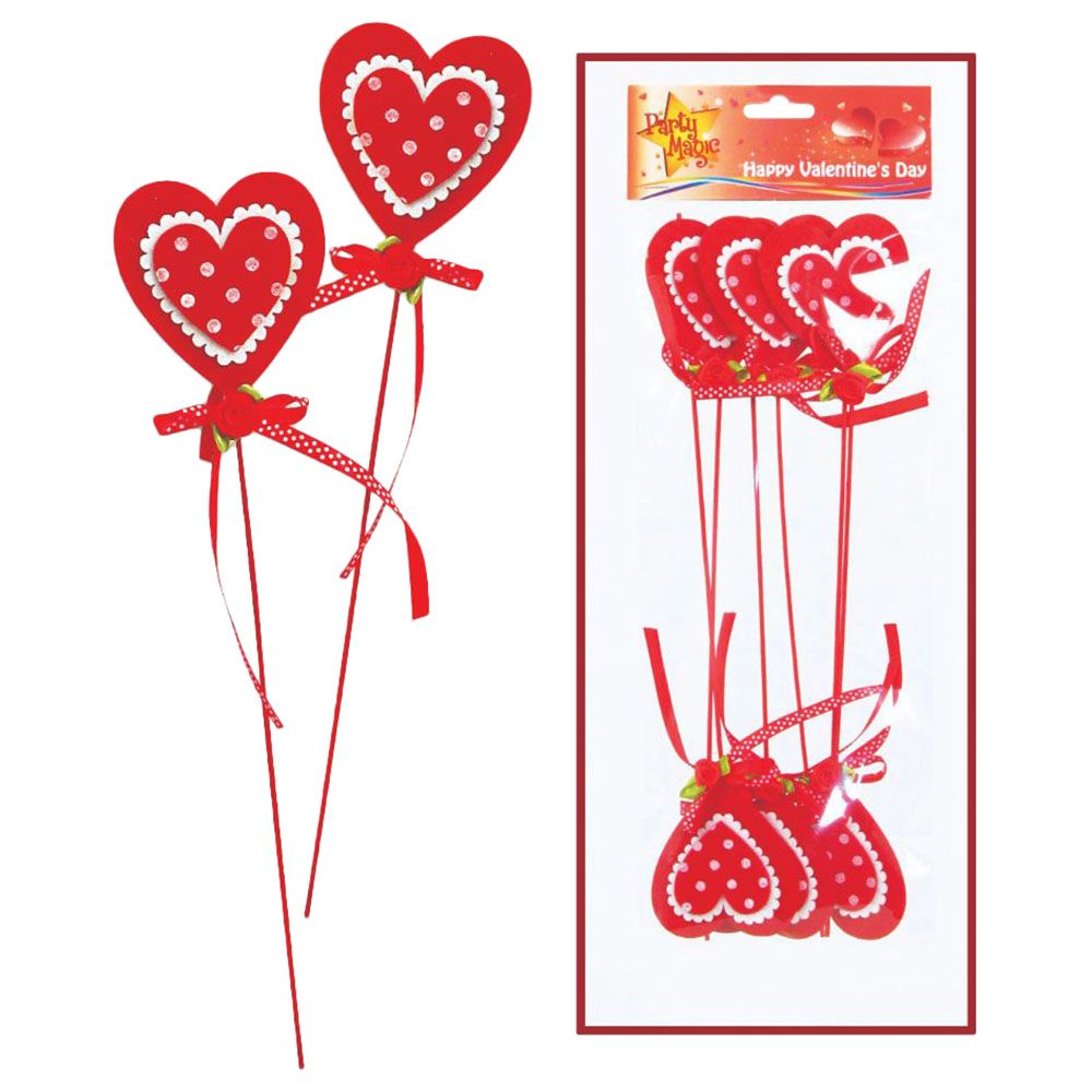 Party Magic - You & Me Heart Picks - 31cm