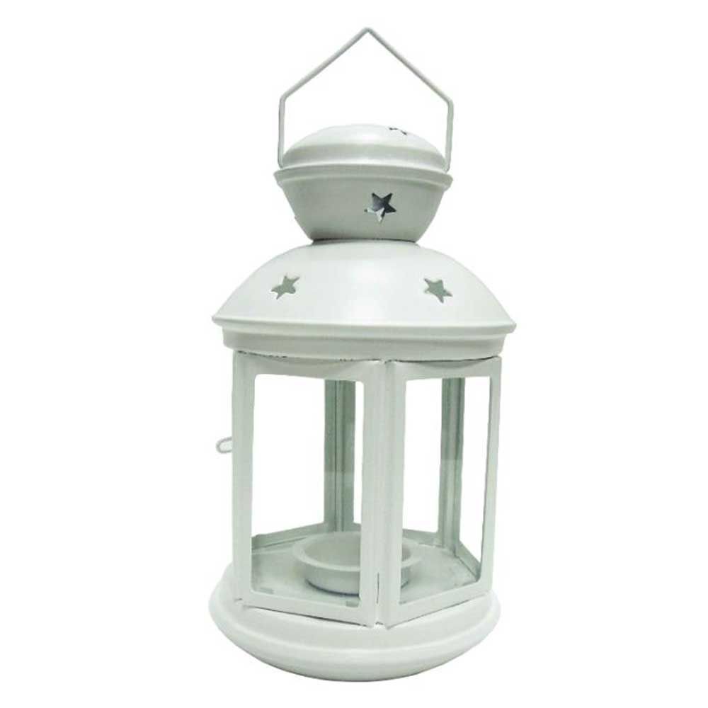 Christmas Magic - Lantern Candle Holder Lamp 12 cm - White