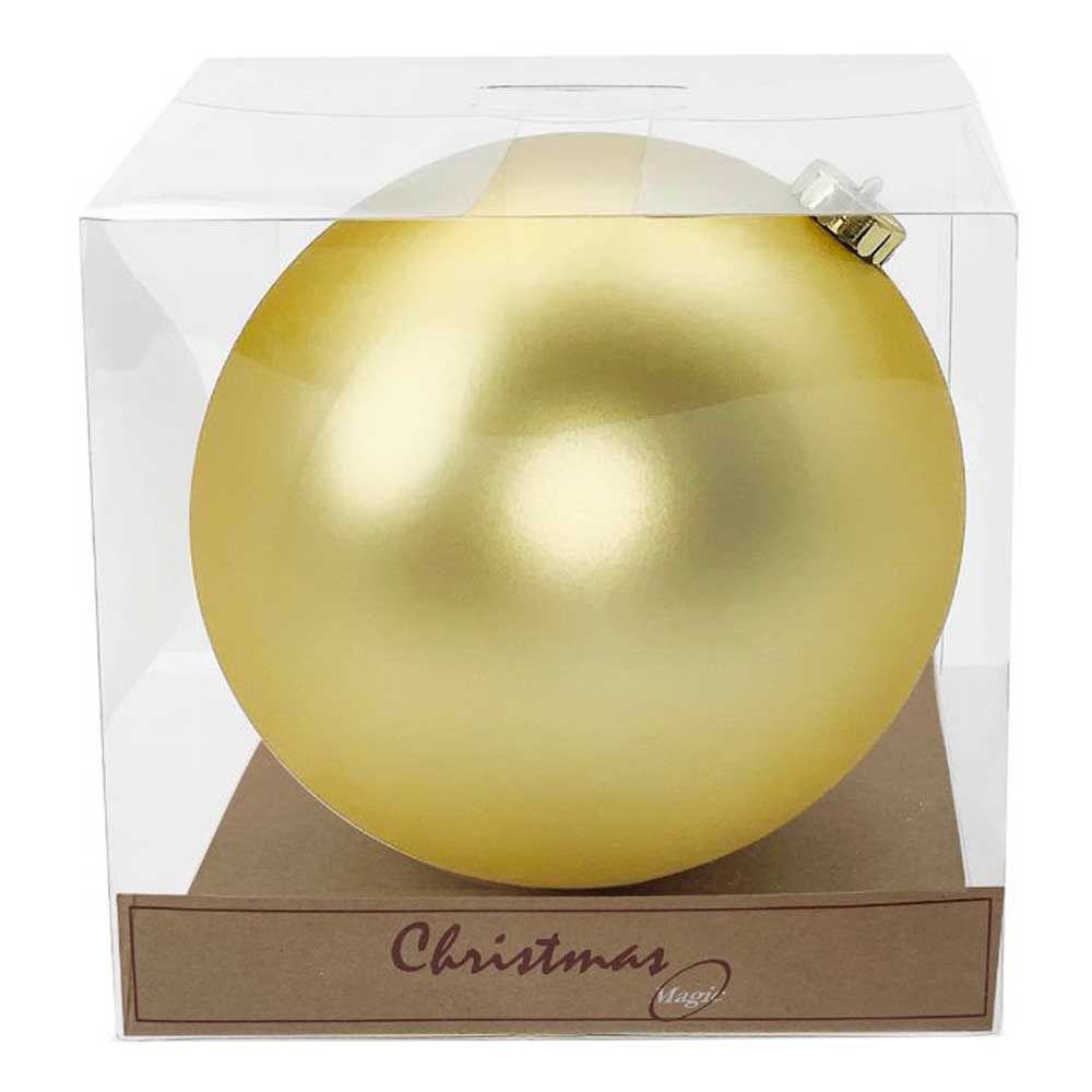 Christmas Magic - Matt Christmas Bauble 15 cm - Gold