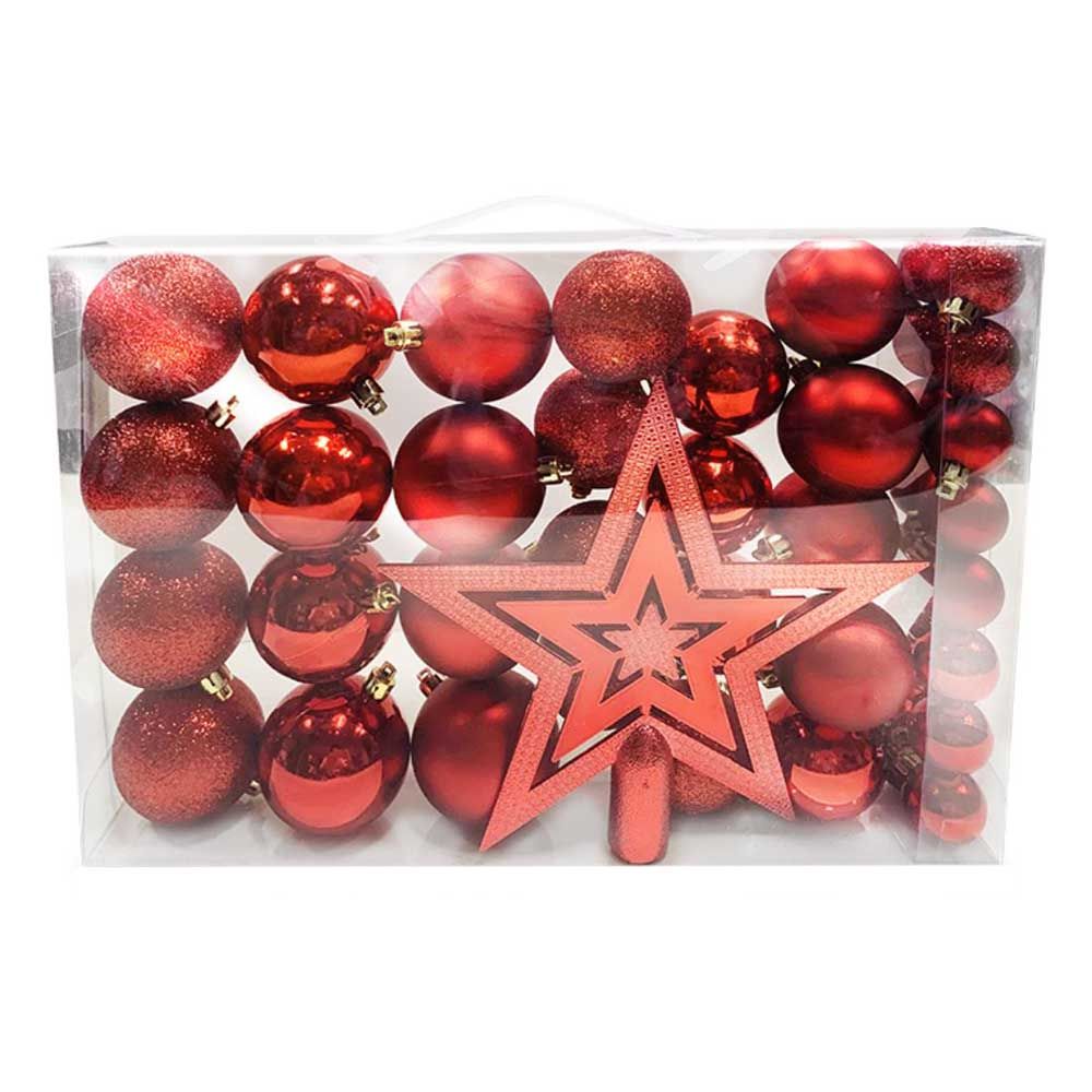 Christmas Magic - Christmas Baubles - Pack of 41 - Red