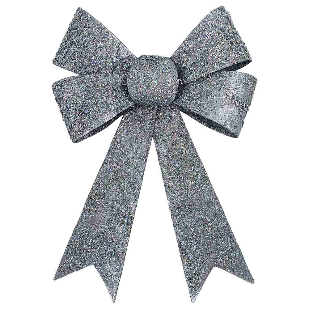 Party Magic - Bow with Crystals - Silver