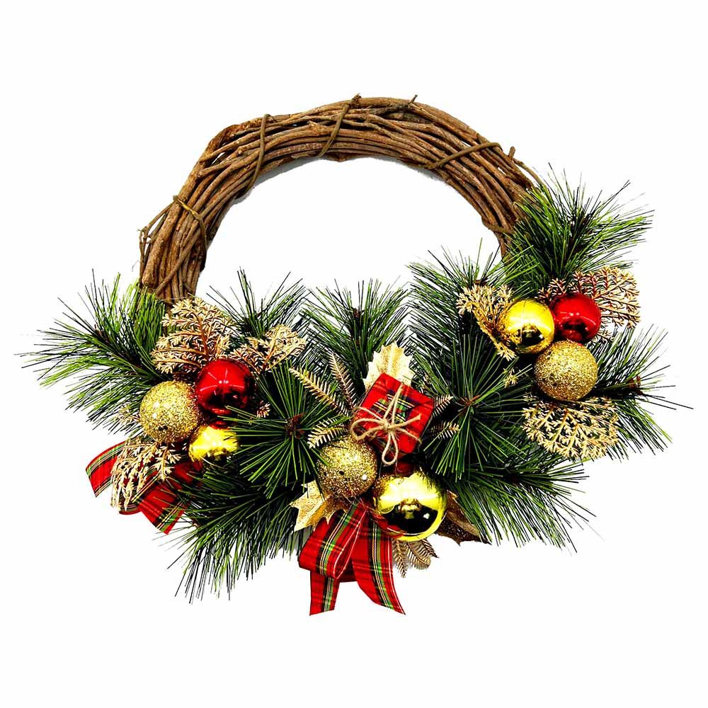 Christmas Magic - Christmas Rattan Wreath - 25 cm