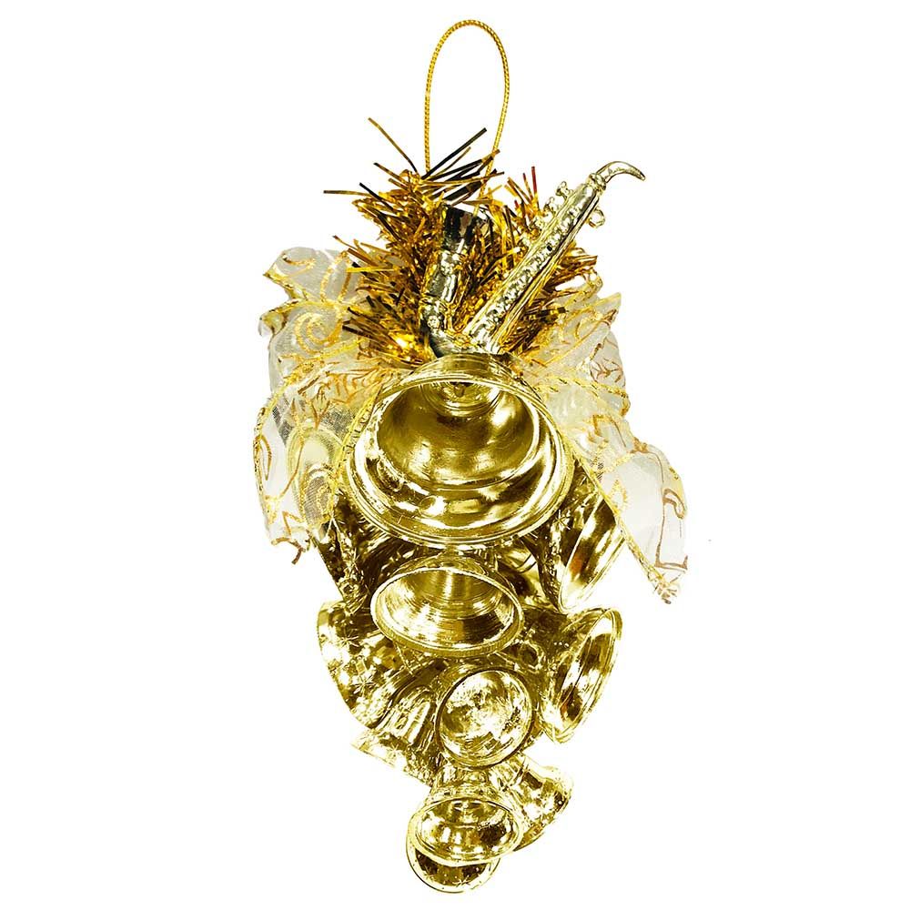 Party Zone - Gold Bell Cluster 16Cm