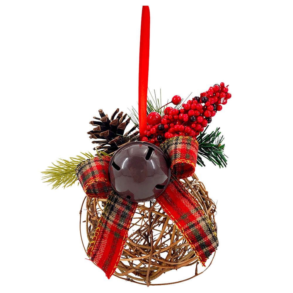 Party Magic - Christmas Rattan Ball 15cm 