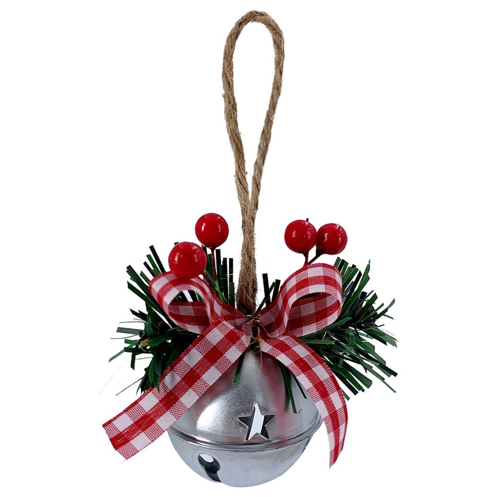 Christmas Magic - Hanging Bell - 7cm - Silver