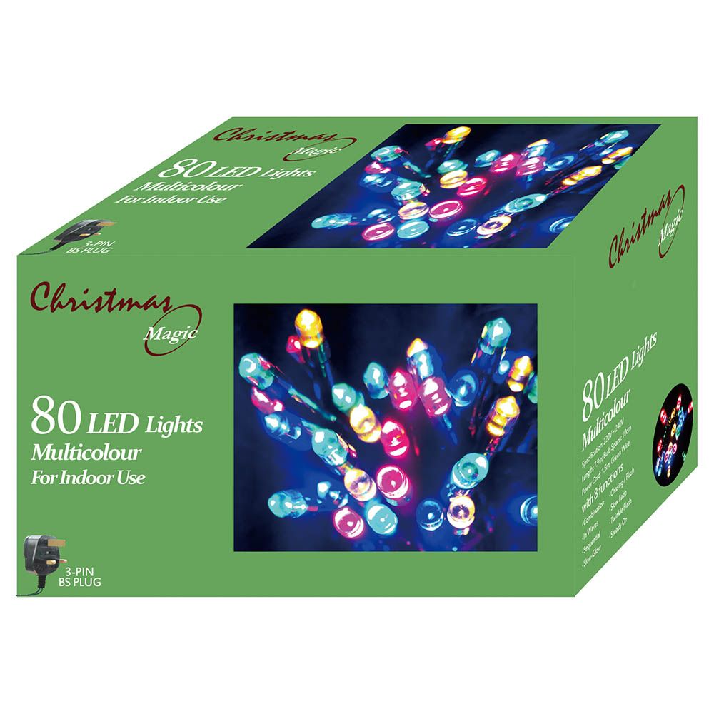 Christmas Magic - 80 LED Lights Multicolour 7.90m