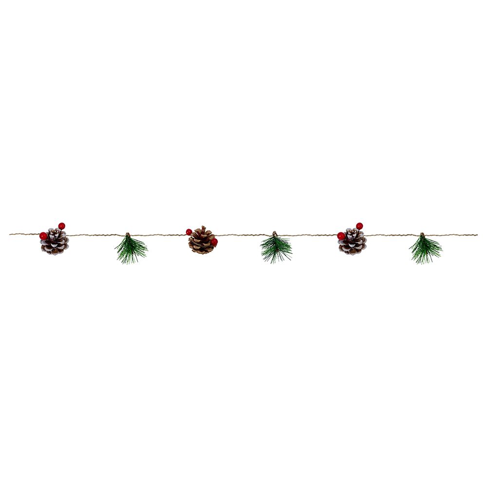 Christmas Magic - Christmas LED Lights w/ Pinecone & Berries