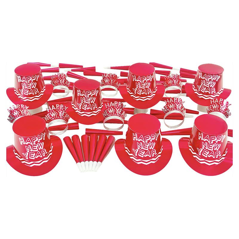 Party Time - New Year Party Kits - Red Wave