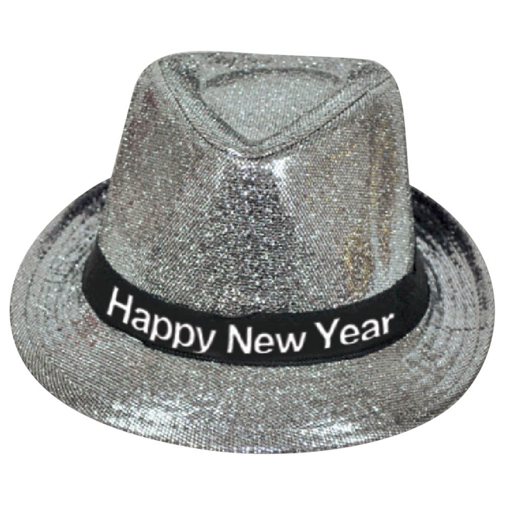 Party Magic - Glitter Foil Hat - Silver