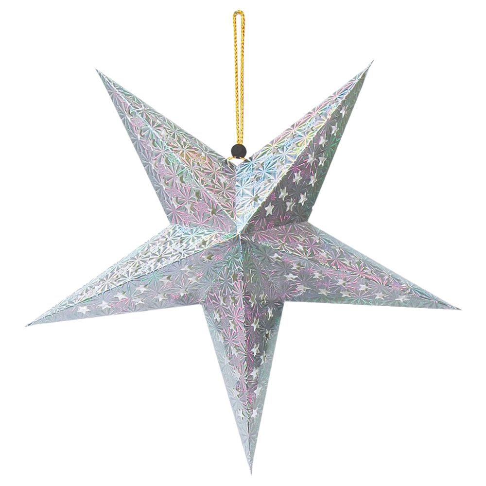 Party Magic - Star Lantern - 45cm - Silver