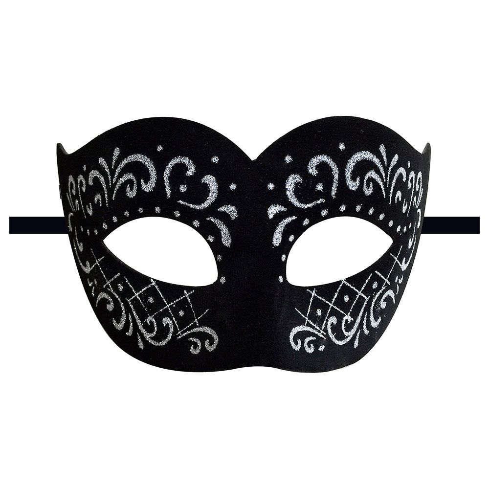 Party Magic - Adult Silver Glitter Eye Mask