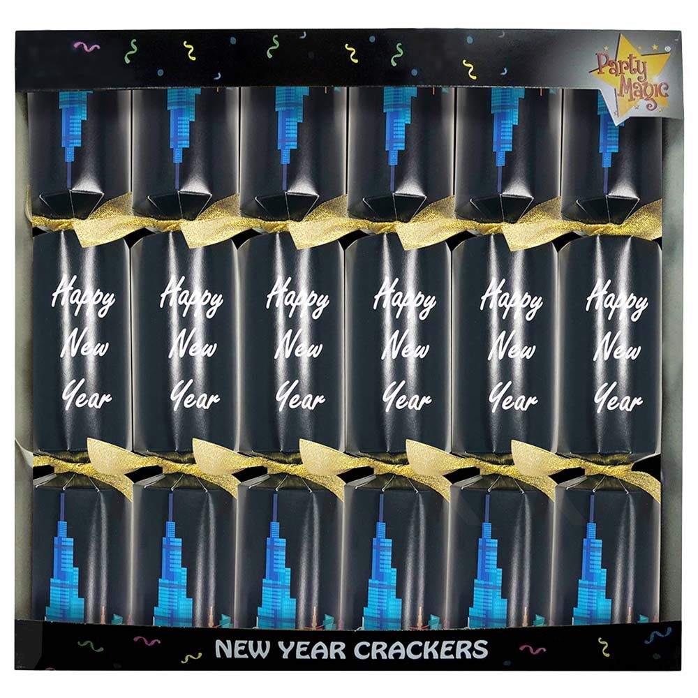 Party Magic - 12in New Year Luxury Crackers 36825 6pcs/Box