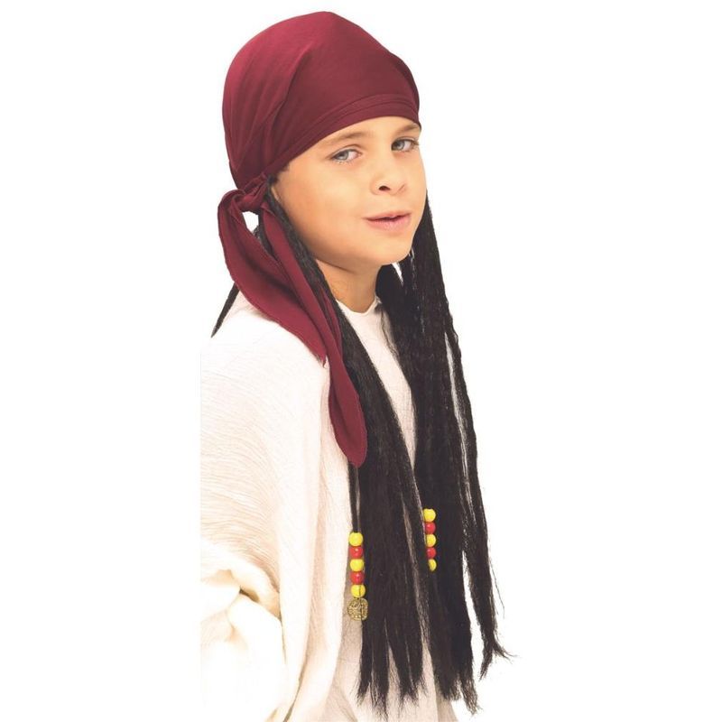 Rubies - Pirate Bandana W/Dreadlocks Child