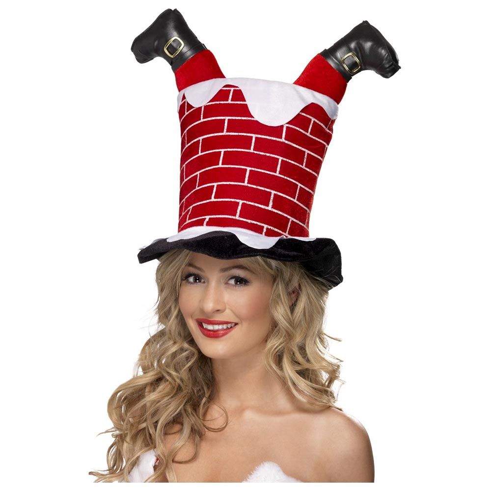 Party Zone -  Santa Stuck In Chimney Hat