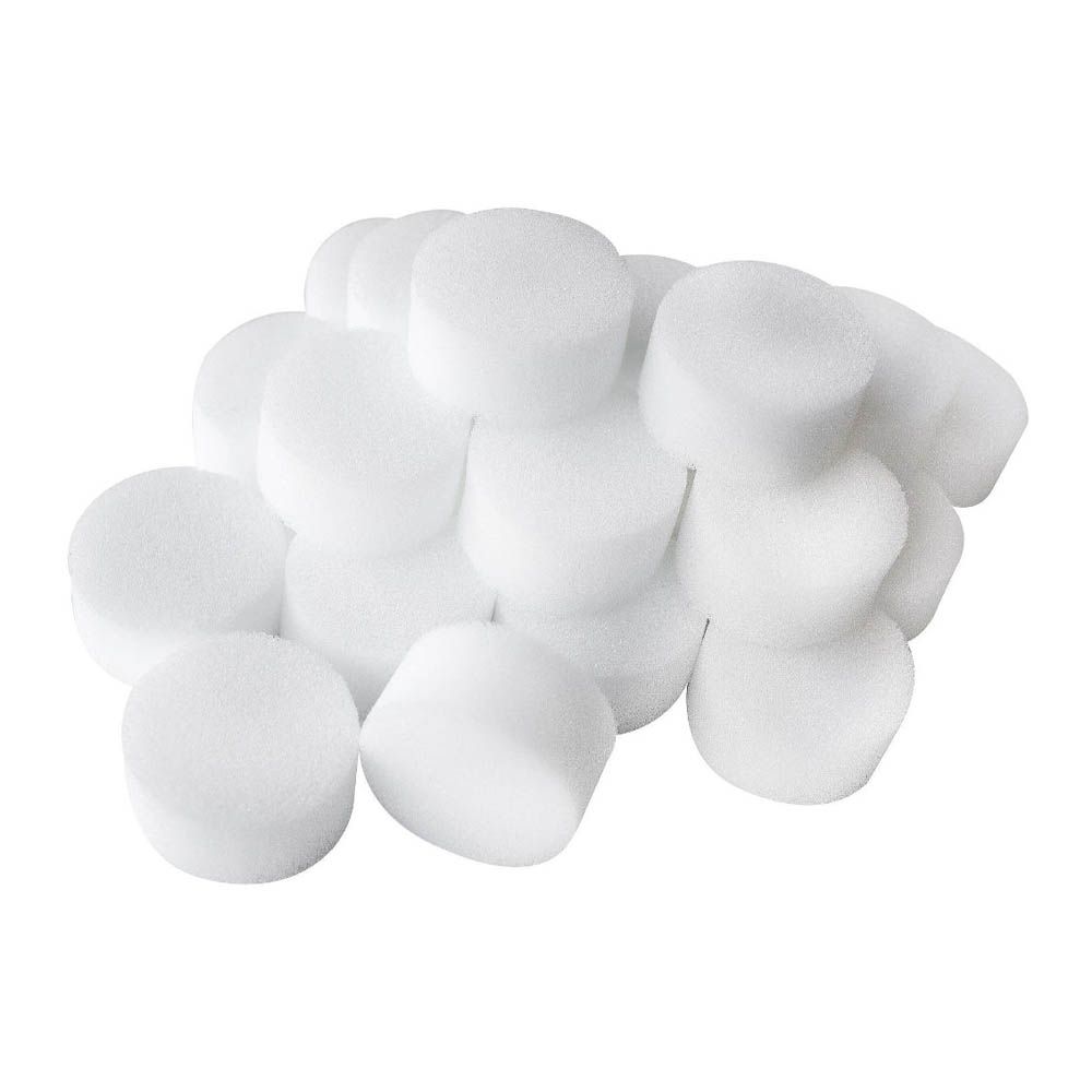 Smiffys - Foam Make - Up Sponges 25pc-Set - White