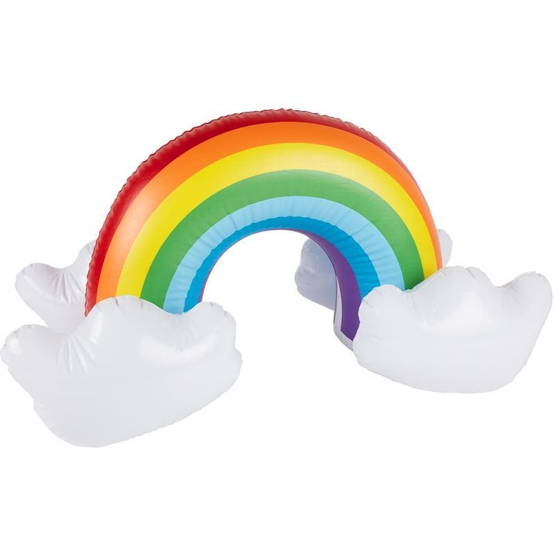 Smiffys - Inflatable Rainbow Multi-Coloured 48cm/19in