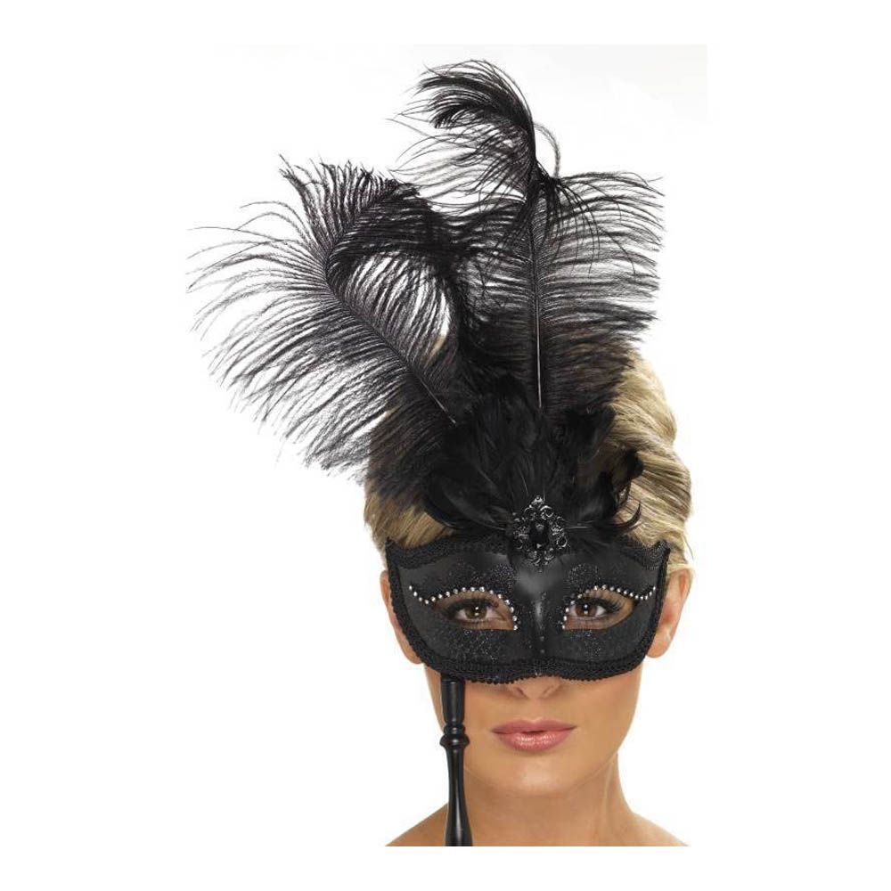 Smiffys - Baroque Fantasy Eye Mask - Black 