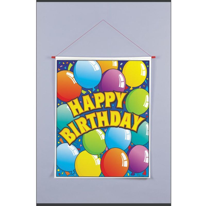 Unique - Hanging Birthday Banner 24" X 30"