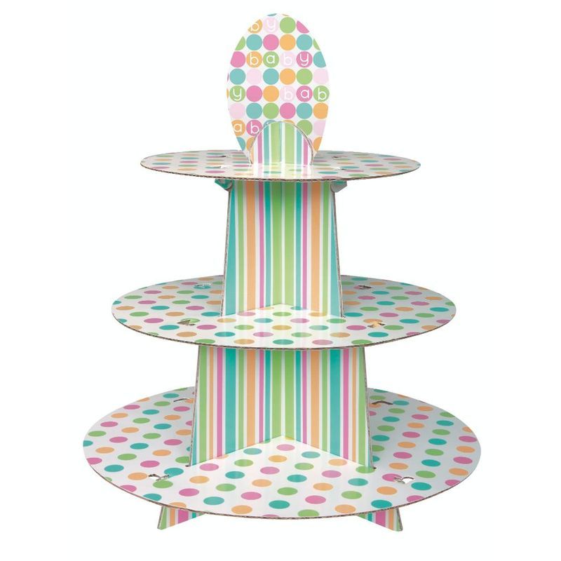 Unique - Pastel Baby Shower 1 Cup Cake Stand