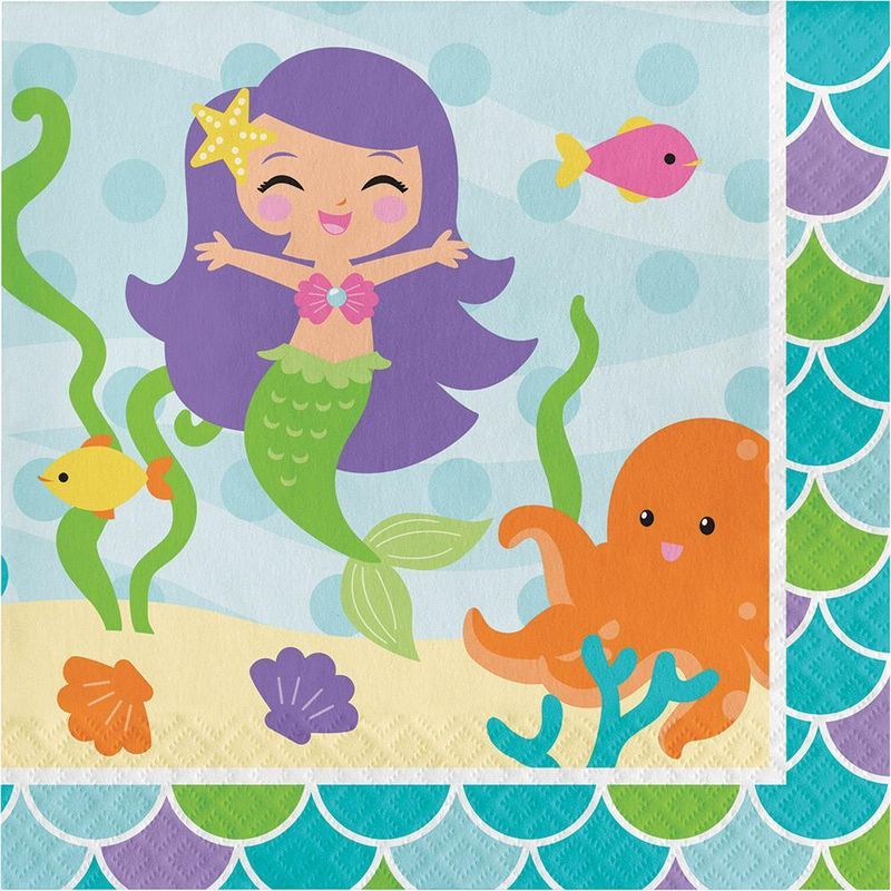 Creative Converting - Mermaid Friends Luncheon Napkins 16pcs