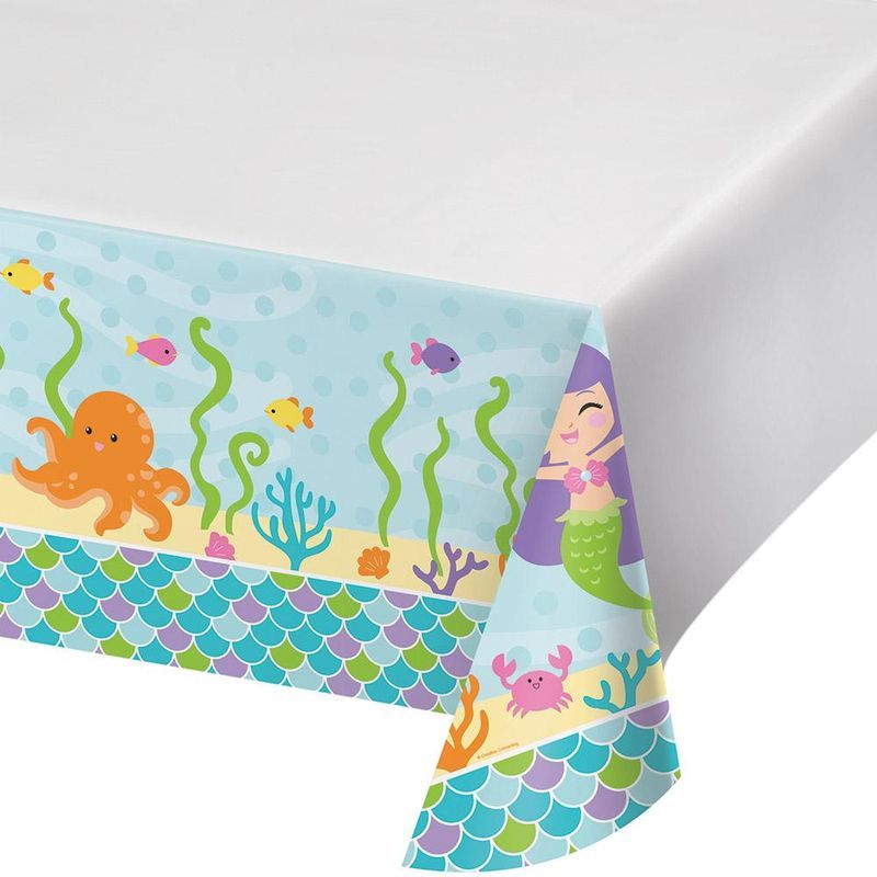 Creative Converting Mermaid Friends Tablecover All Print