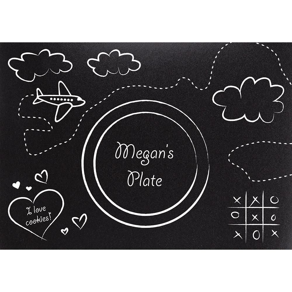 Creative Converting - Chalkboard Program Placemats 8pcs Black