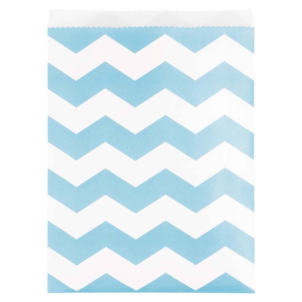 Party Zone - Paper Treat Bags 10pcs - Pastel Blue