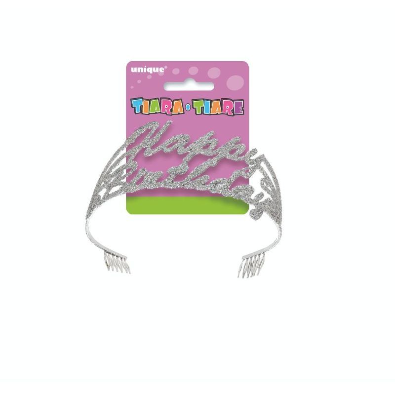 Unique - 1st Birthday Script Glitter Tiara