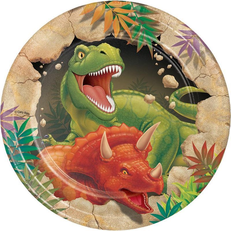 Creative Converting - Dino Blast Lucheon Plate 7in 8pcs