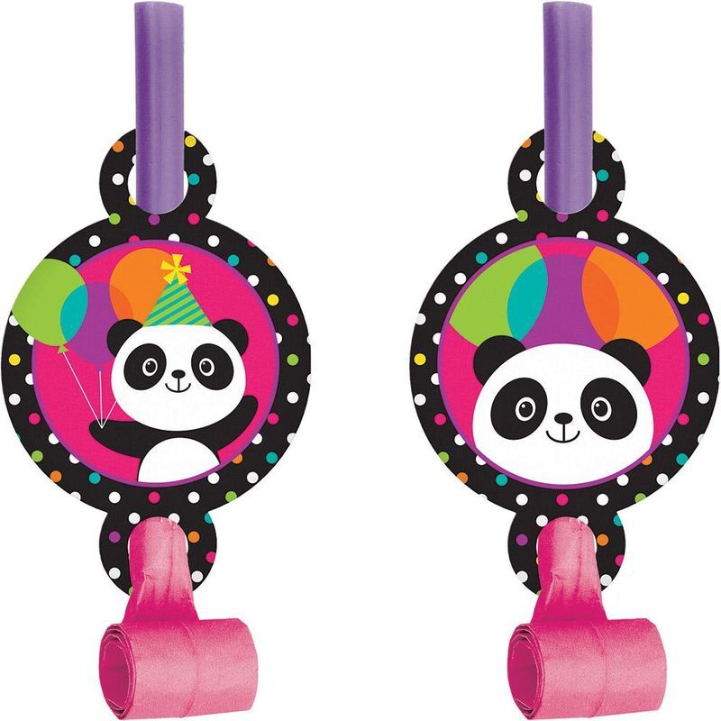 Creative Converting Panda Monium Blowouts \W Medallion 8pcs