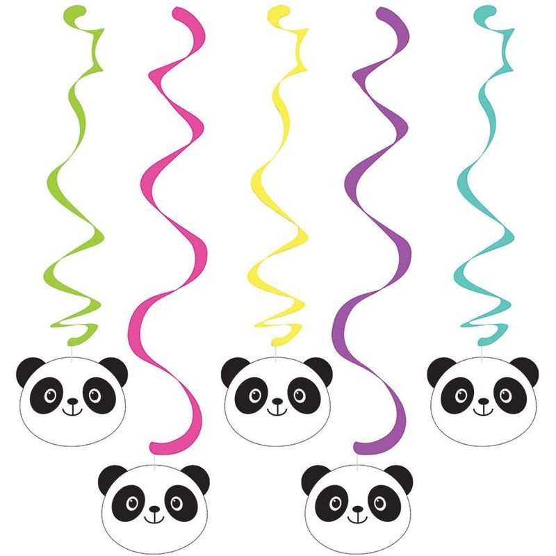 Creative Converting Panda Monium Dizzy Danglers Asst 5pcs