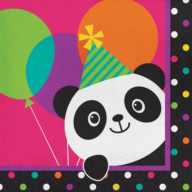 Creative Converting - Panda Monium Lucheon Napkins 7in 16pcs