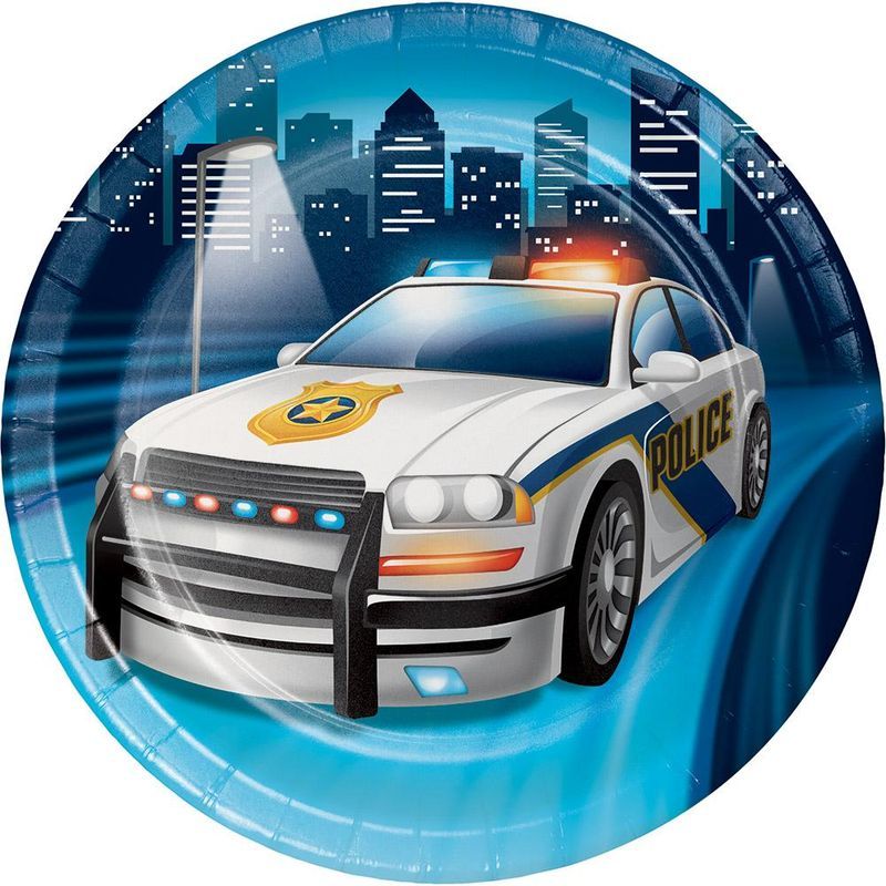 Creative Converting - Police Party Luncheon Plate 7In 8pcs