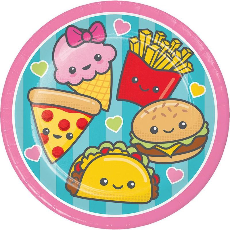 Creative Converting - Junk Food Fun Lunch Plate 7in 8pcs