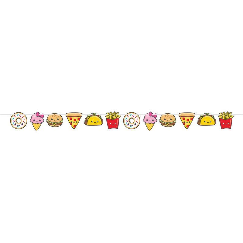 Creative Converting Junk Food Fun Shaped Banner \W Twine