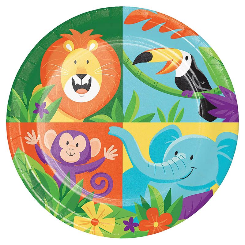 Creative Converting - Jungle Safari Paper Plates 7" 8pcs