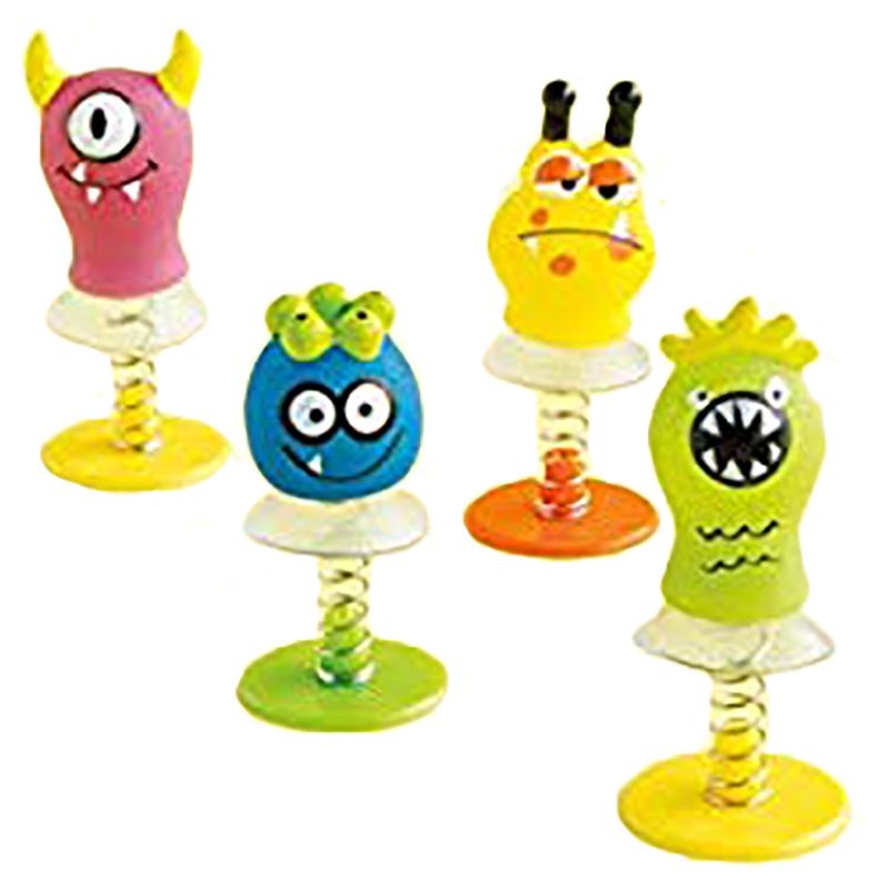 Unique - Cute Monsters Spring Pop Up Toys 4pcs