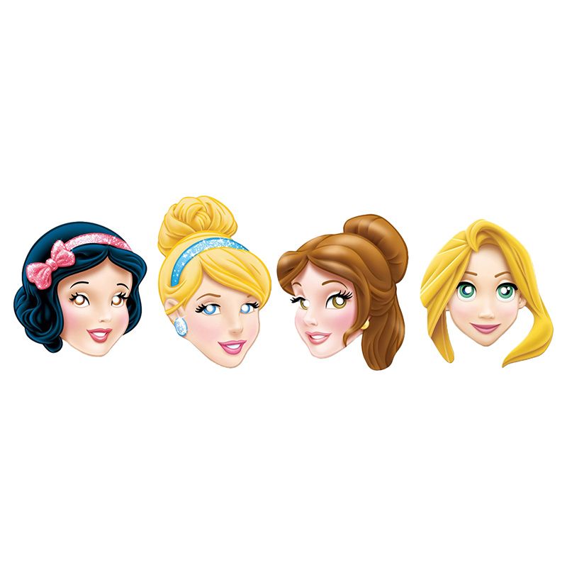 Amscan - Princess Sparkle Face Masks 4pcs