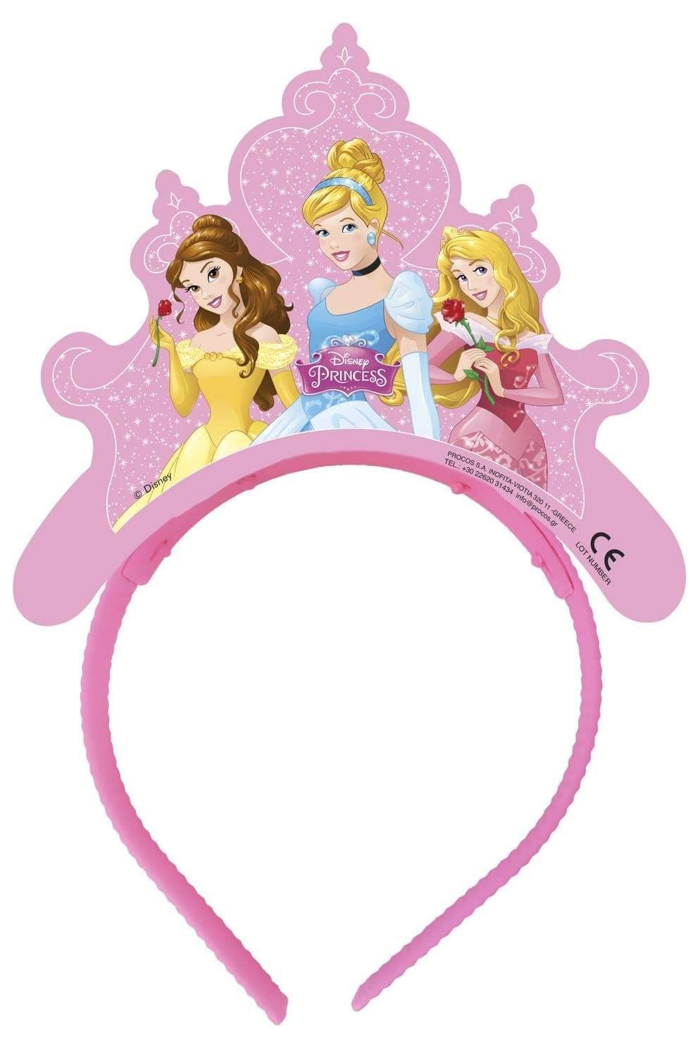 Procos - Disney I Am Princess Tiaras 4Pcs - Pink