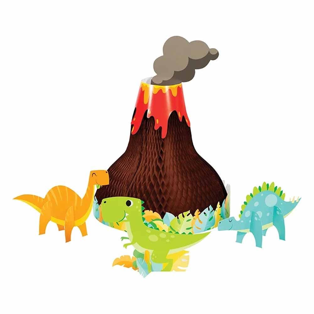 Creative Converting - Dinosaur Honeycomb Centrepiece - Pack of 4