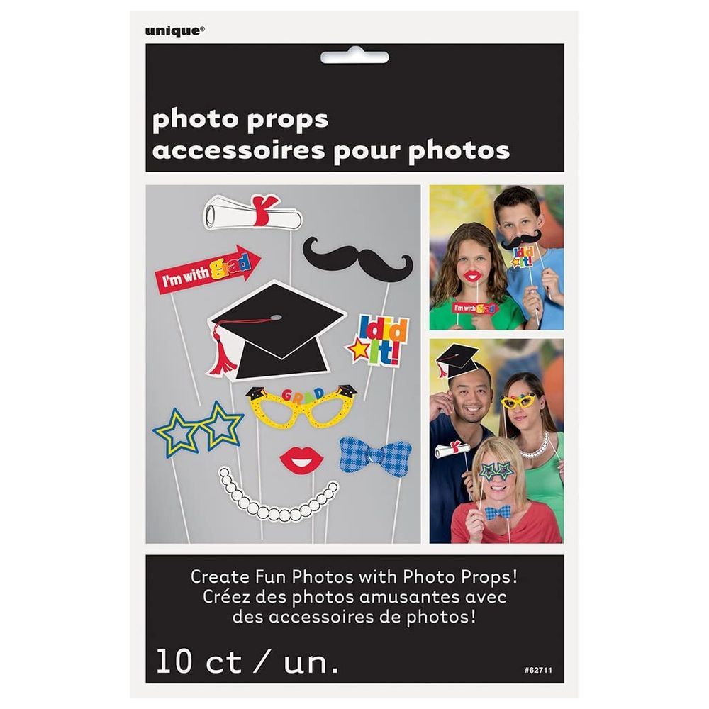 Unique - Graduation Photo Props - Pack of 10