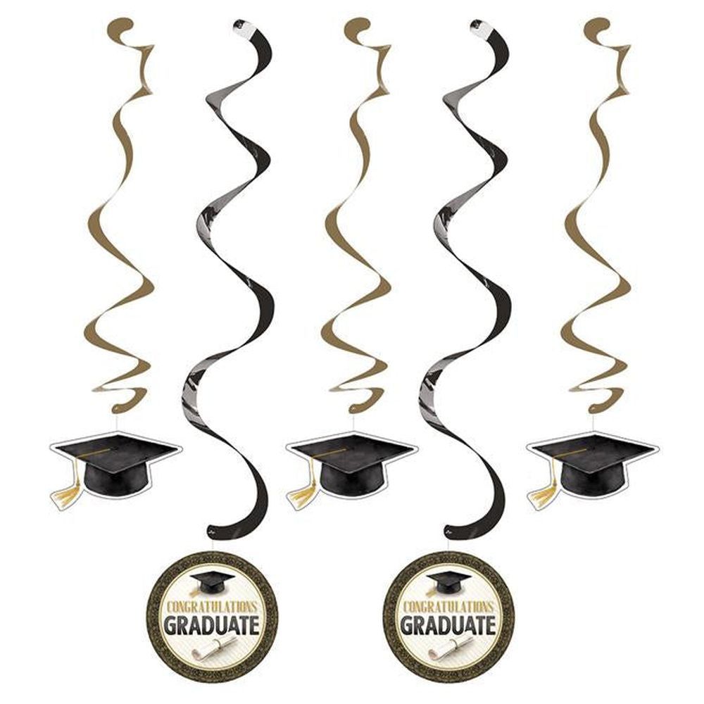 Creative Converting - Grad Adventure Dizzy Danglers - Pack of 5