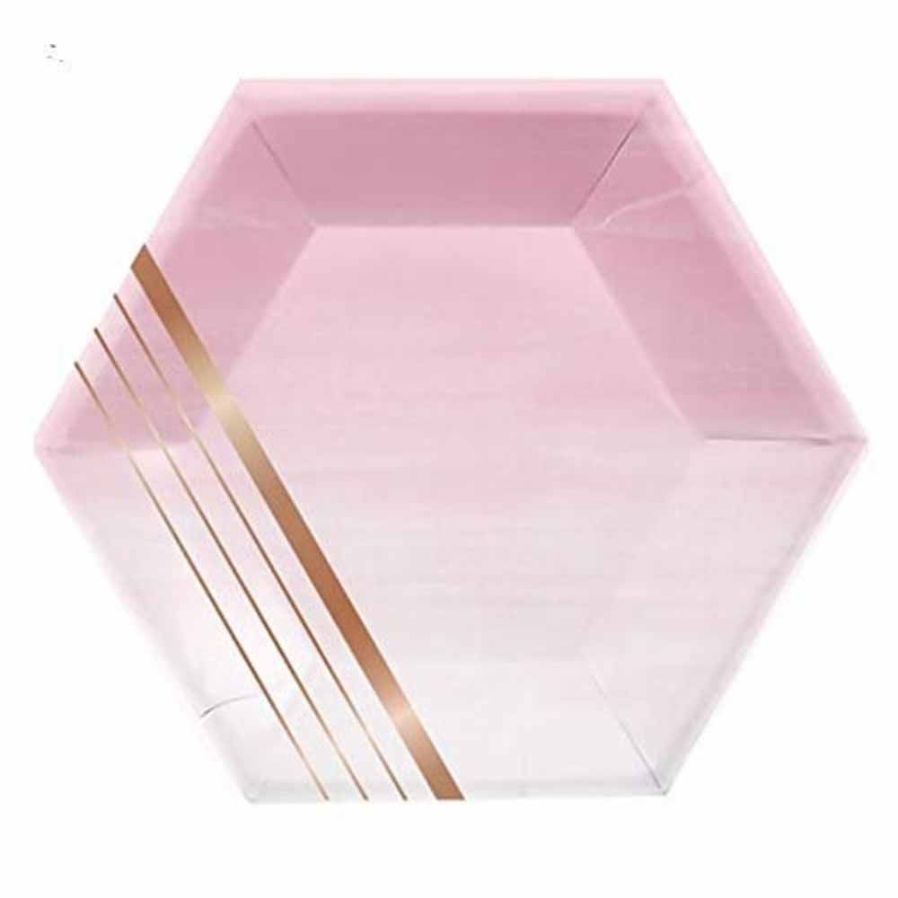 Creative Converting - Paper Banquet Plates 29 cm Pack of 8 - Pink