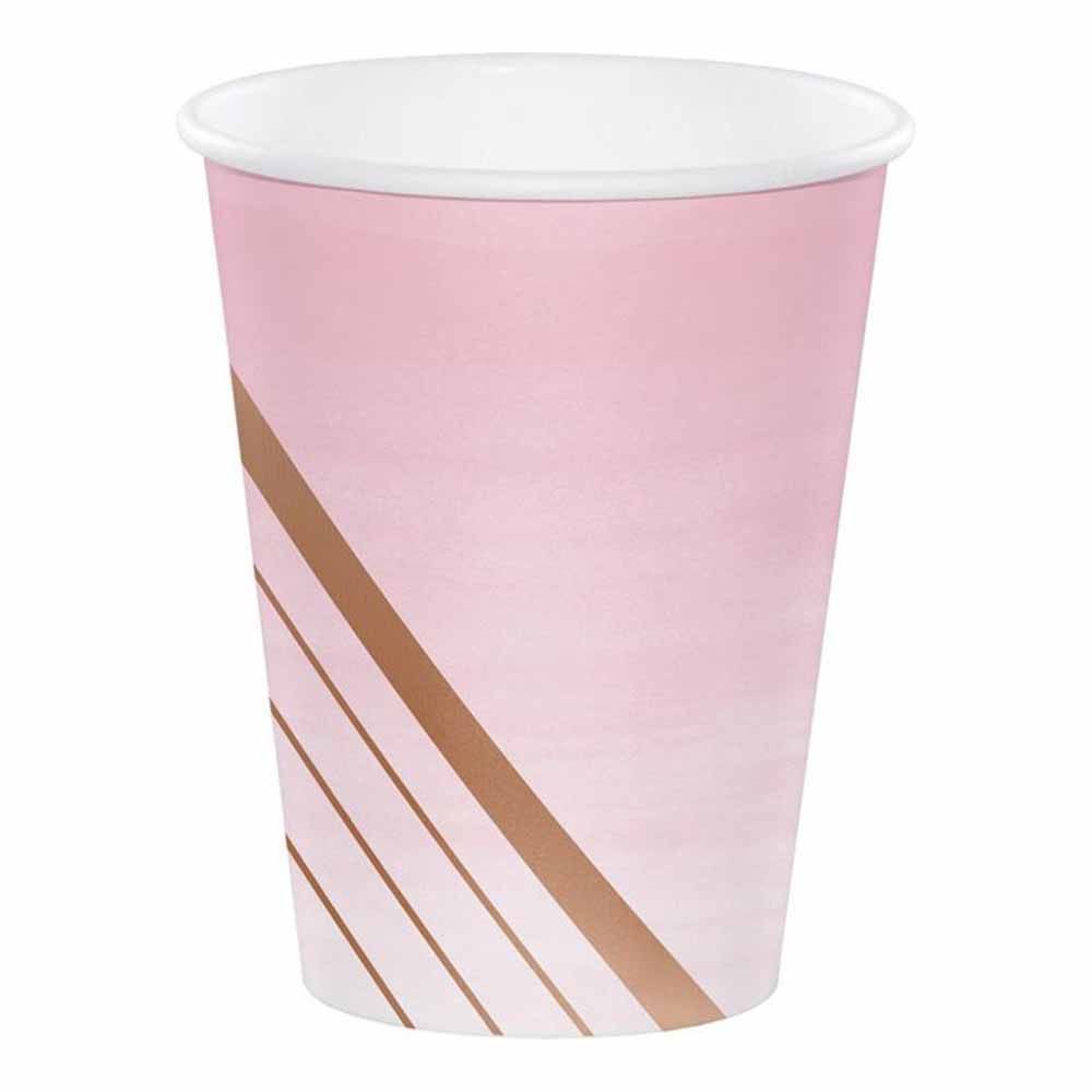 Creative Converting - Rose All Day Cup 340 G - Pack of 8 - Pink