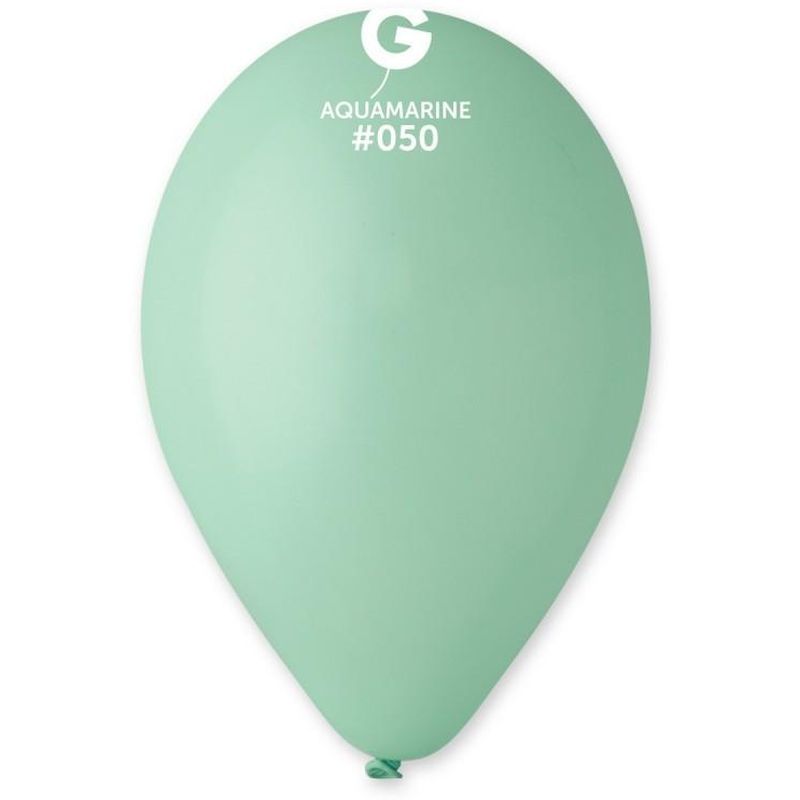 Gemar - 12in Aquamarine Latex Balloon