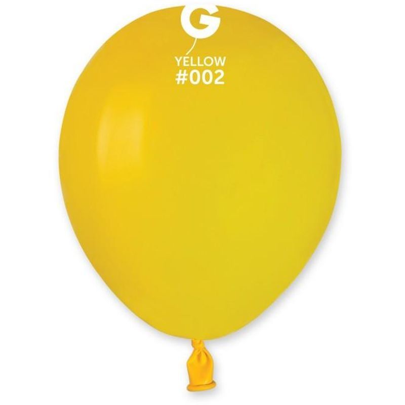 Gemar - 5in Round Yellow Latex Balloon