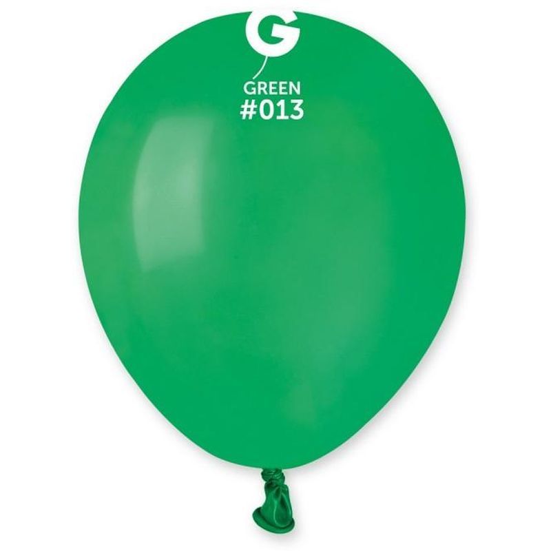 Gemar - 5in Round Green Latex Balloon