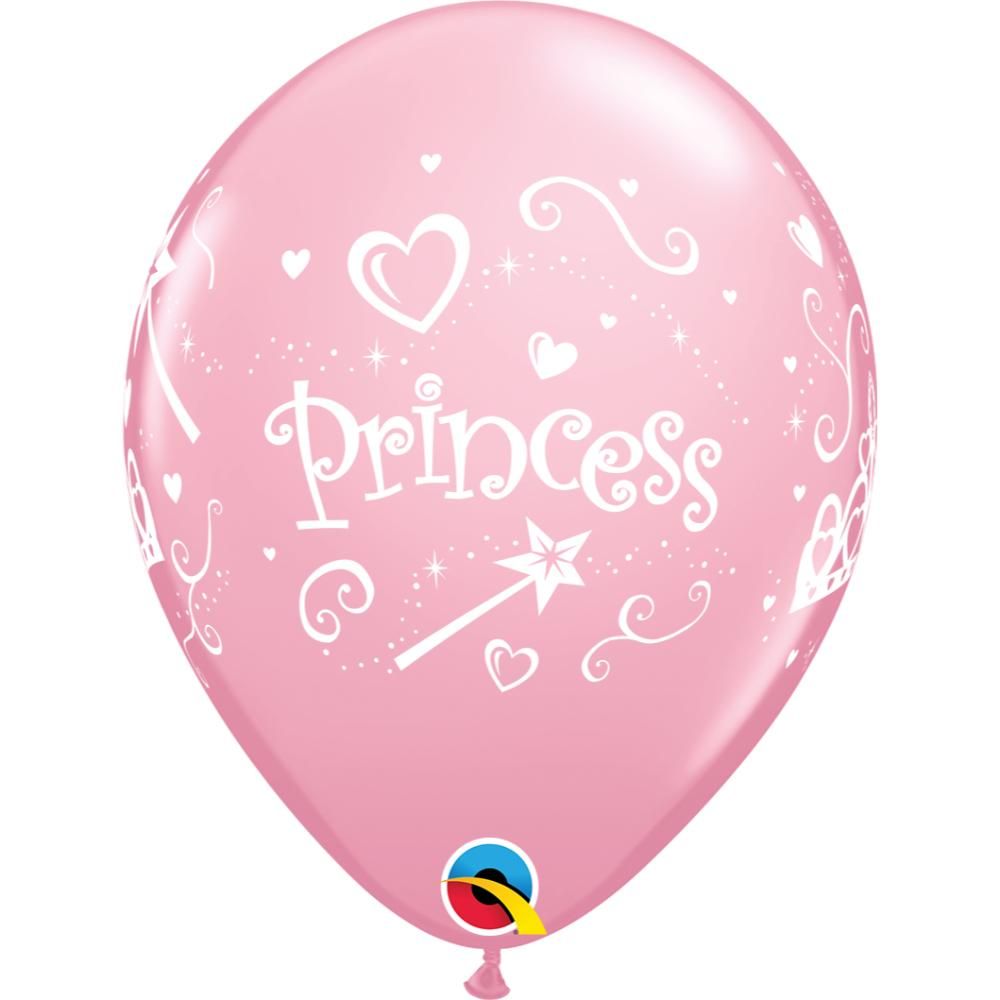 Qualatex - 11'' Princess Pink Latex Balloon 6pcs